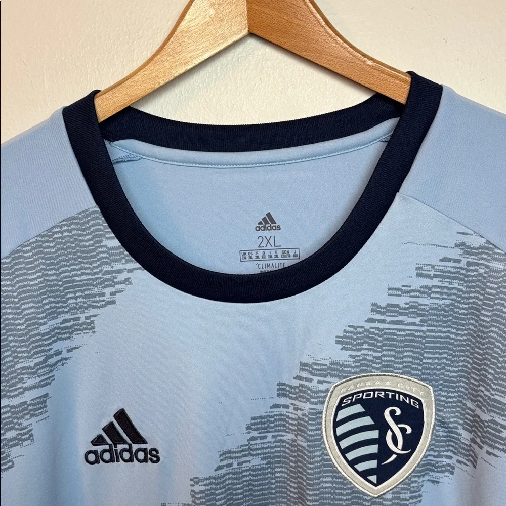 Adidas‎ Sporting Kansas City Men’s 2XL 2019 Authentic Home Soccer Jersey MLS